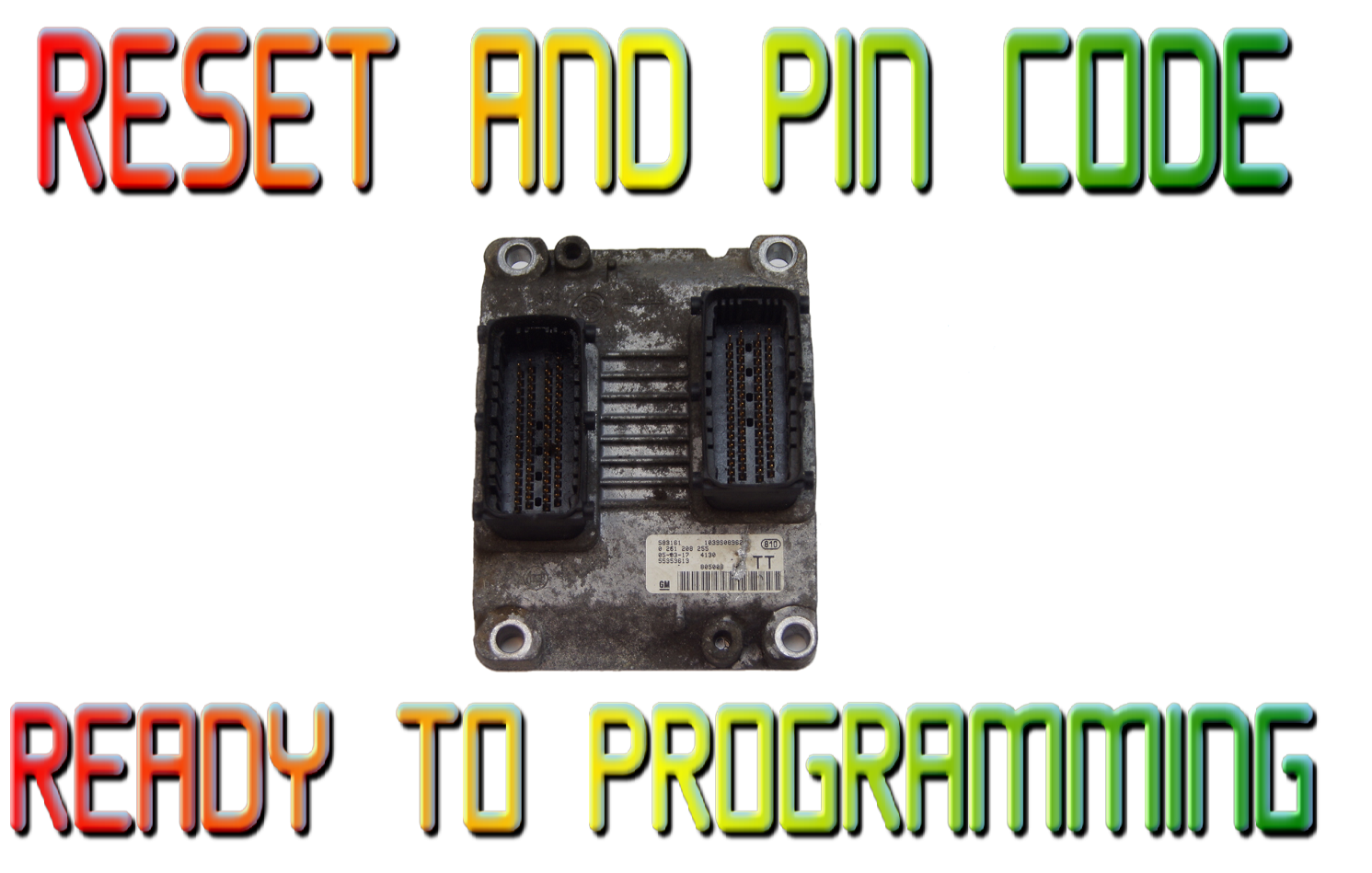 Vauxhall Opel Meriva Tigra Z14XEP ECU 0261208255 55353613 TT RESET & PIN. - Glasgow Car Parts Store