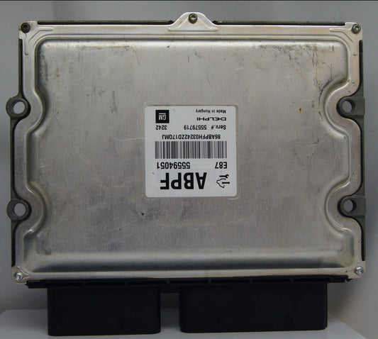 E87 ECU MOKKA MERIVA ASTRA CORSA ZAFIRA 55594051 ABPF.PLUG AND PLAY - Glasgow Car Parts Store