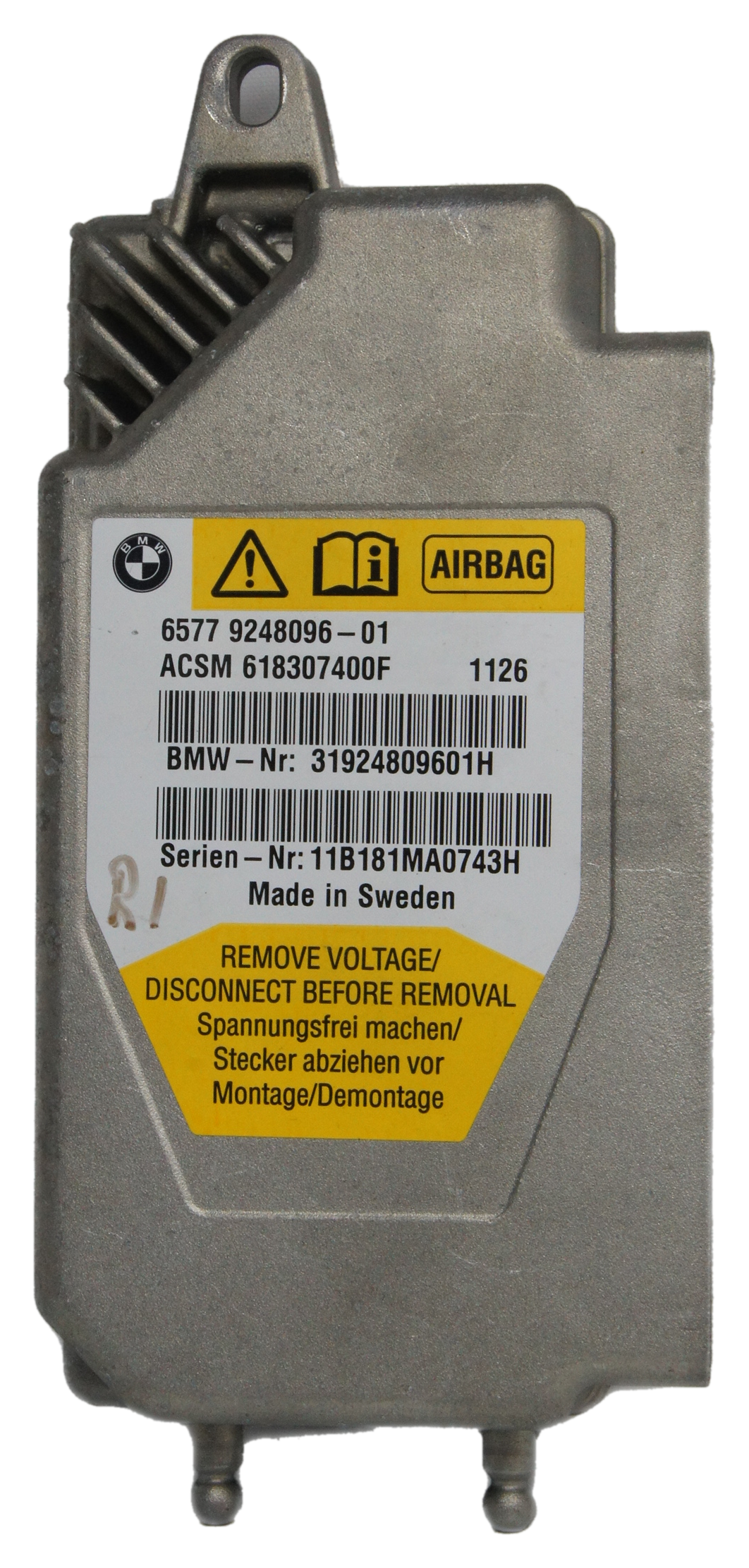 BMW F11 SRS CONTROL MODULE UNIT 6577924809601 31924809601H - Glasgow Car Parts Store