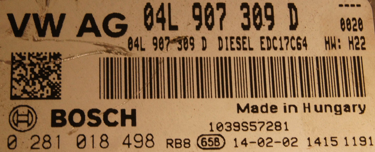 ECU PLUG AUDI VW EDC17C64 - Glasgow Car Parts Store