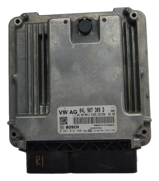 VW SEAT 2.0 DIESEL ENGINE ECU 04L907309D 0281018498 EDC17C64 - Glasgow Car Parts Store