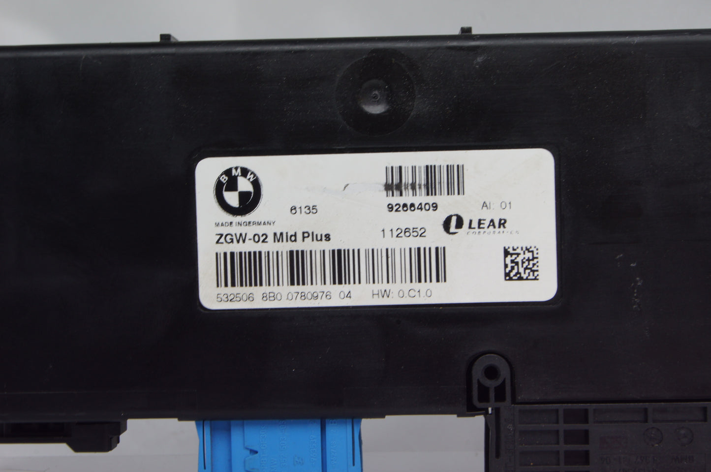 BMW 5 SERIES F10 F11 CENTRAL GATEWAY CONTROL ZGW-02 MID PLUS 9266409 - Glasgow Car Parts Store