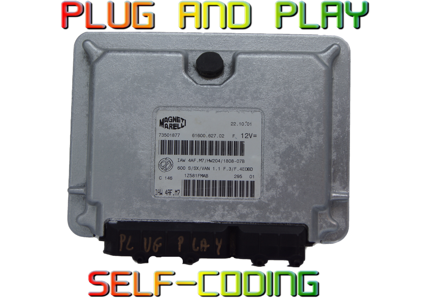 Fiat Seicento 1.1 ECU 73501877 IAW4AF.M7/HW204/1808-07b Plug & Play - Glasgow Car Parts Store