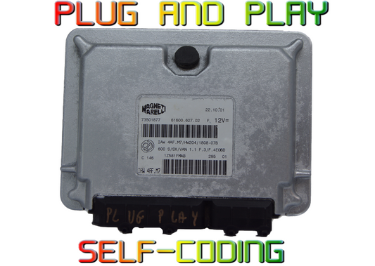 Fiat Seicento 1.1 ECU 73501877 IAW4AF.M7/HW204/1808-07b Plug & Play - Glasgow Car Parts Store