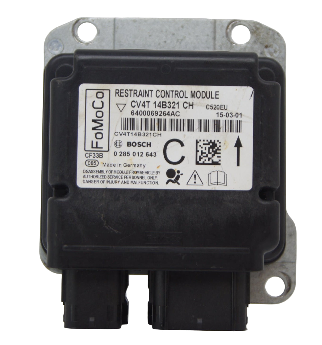 FORD KUGA SRS SENSOR CONTROL UNIT CV4T14B321CH 0285012643. - Glasgow Car Parts Store