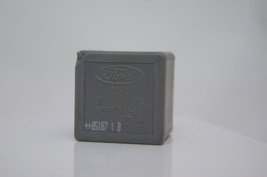 F80B-14B192-AA  Ford Multi-Use 4-Pin Grey Relay 70A , 12v - Glasgow Car Parts Store