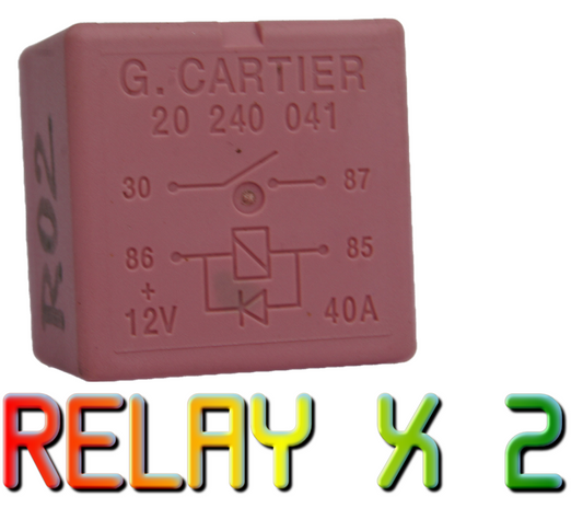 2 X RELAY 8200308271 Renault Clio Trafic Primastar Vivaro 20240041. - Glasgow Car Parts Store