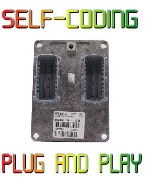 ECU FIAT IAW5NF.S5  HW104  51788361 Plug & Play , VIRGIN,  Self coding - Glasgow Car Parts Store