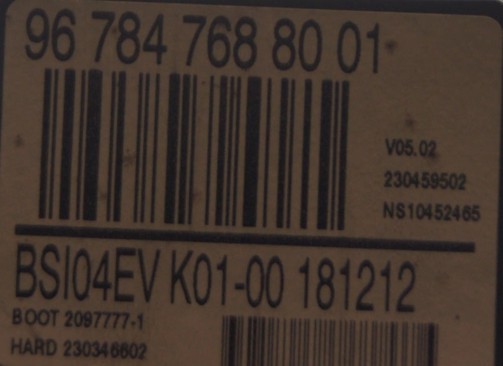 PEUGOT CITROEN BSI 967847688001 PLUG AND PLAY - Glasgow Car Parts Store