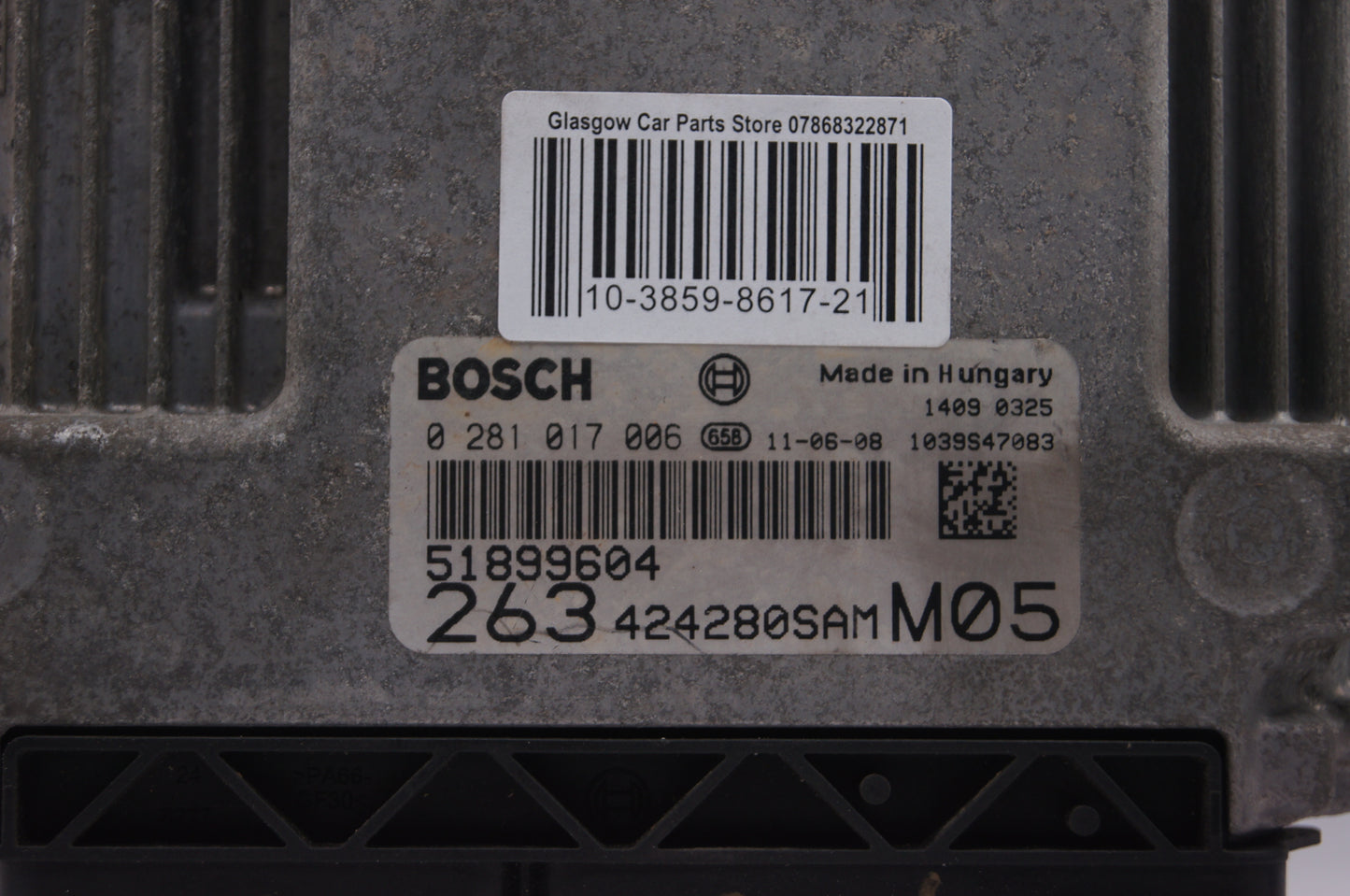 Fiat Doblo 1.6 Litre Diesel Engine ECU 51899604 0281017006 PLUG AND PLAY - Glasgow Car Parts Store