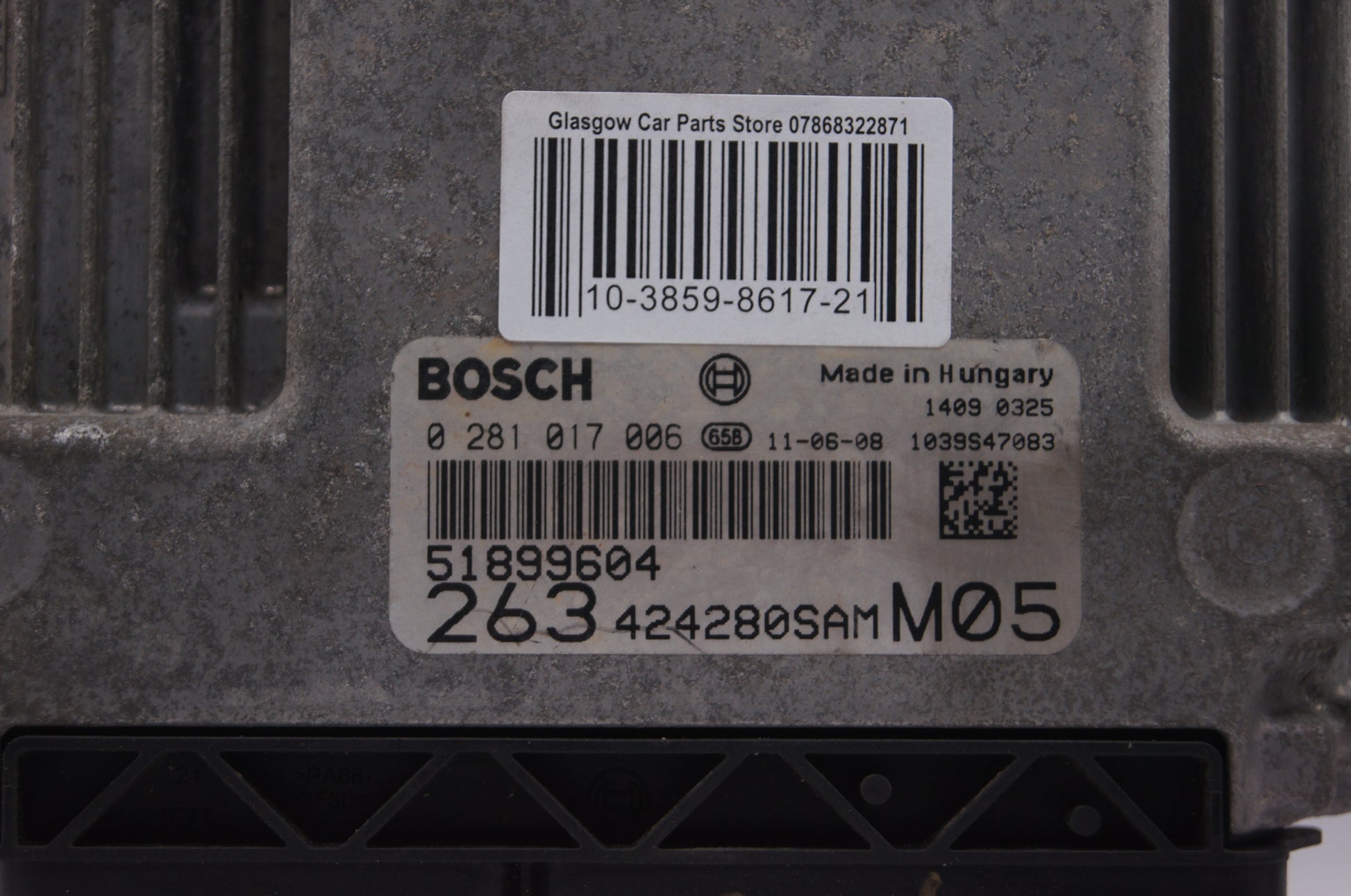 Fiat Doblo 1.6 Litre Diesel Engine ECU 51899604 0281017006 PLUG AND PLAY - Glasgow Car Parts Store