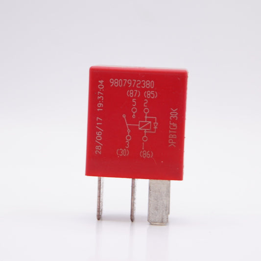 Fiat Alfa Lancia (09-18) 4-Pin Red Relay  Omron PSA 9807972380 12V - Glasgow Car Parts Store
