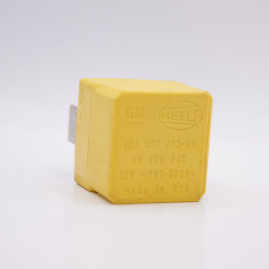 Vauxhall Opel 04-15 Multi-Use 4-Pin Yellow Relay 90226846 Hella 4RA007793-06 - Glasgow Car Parts Store
