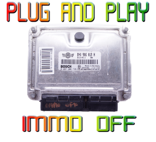 AUDI TT 1.8T  ECU PLUG & PLAY IMMO OFF  8N0906018H 0261206795 - Glasgow Car Parts Store