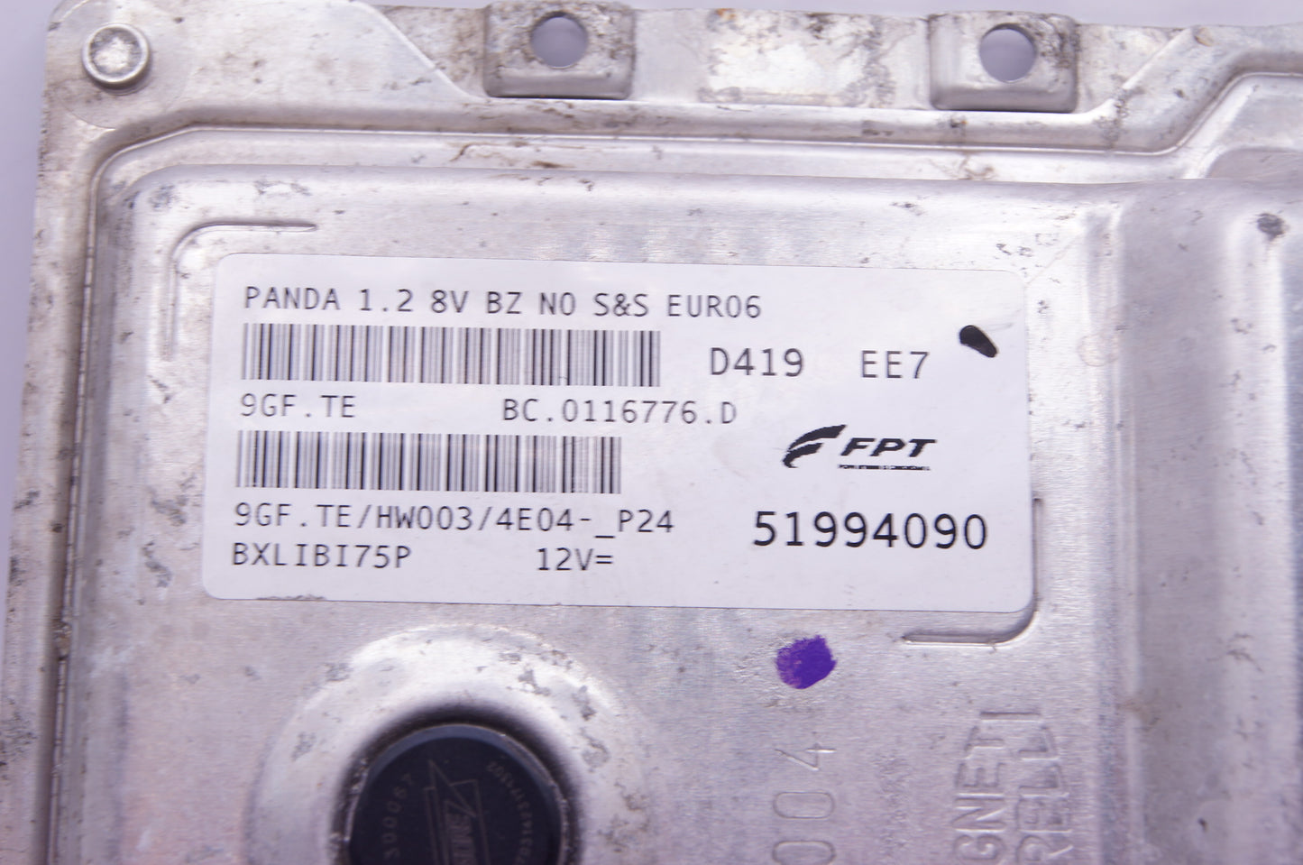 FIAT PANDA 1.2 PETROL ENGINE ECU 51994090 PLUG AND PLAY. - Glasgow Car Parts Store
