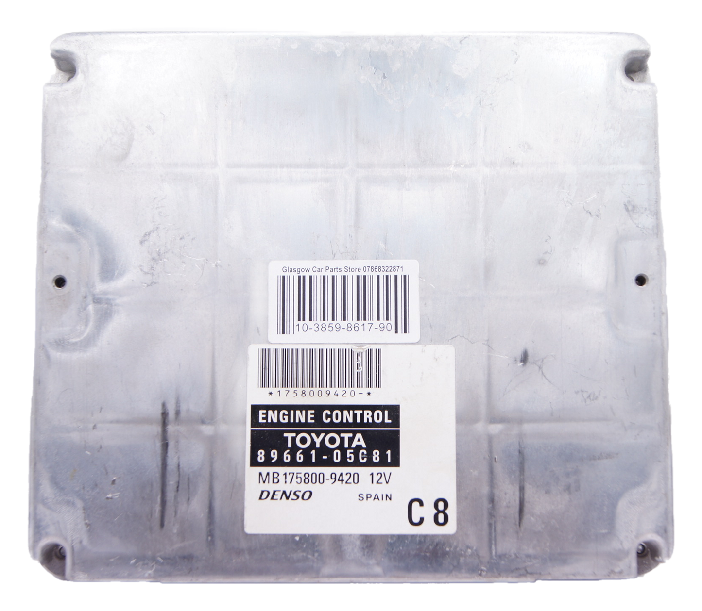 ecu TOYOTA AVENSIS 03-08 2.2 D4D DIESEL ENGINE ECU 89661-05C81 - Glasgow Car Parts Store