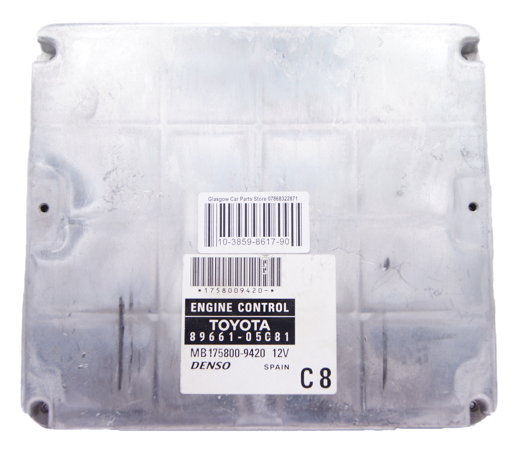 ecu TOYOTA AVENSIS 03-08 2.2 D4D DIESEL ENGINE ECU 89661-05C81 - Glasgow Car Parts Store
