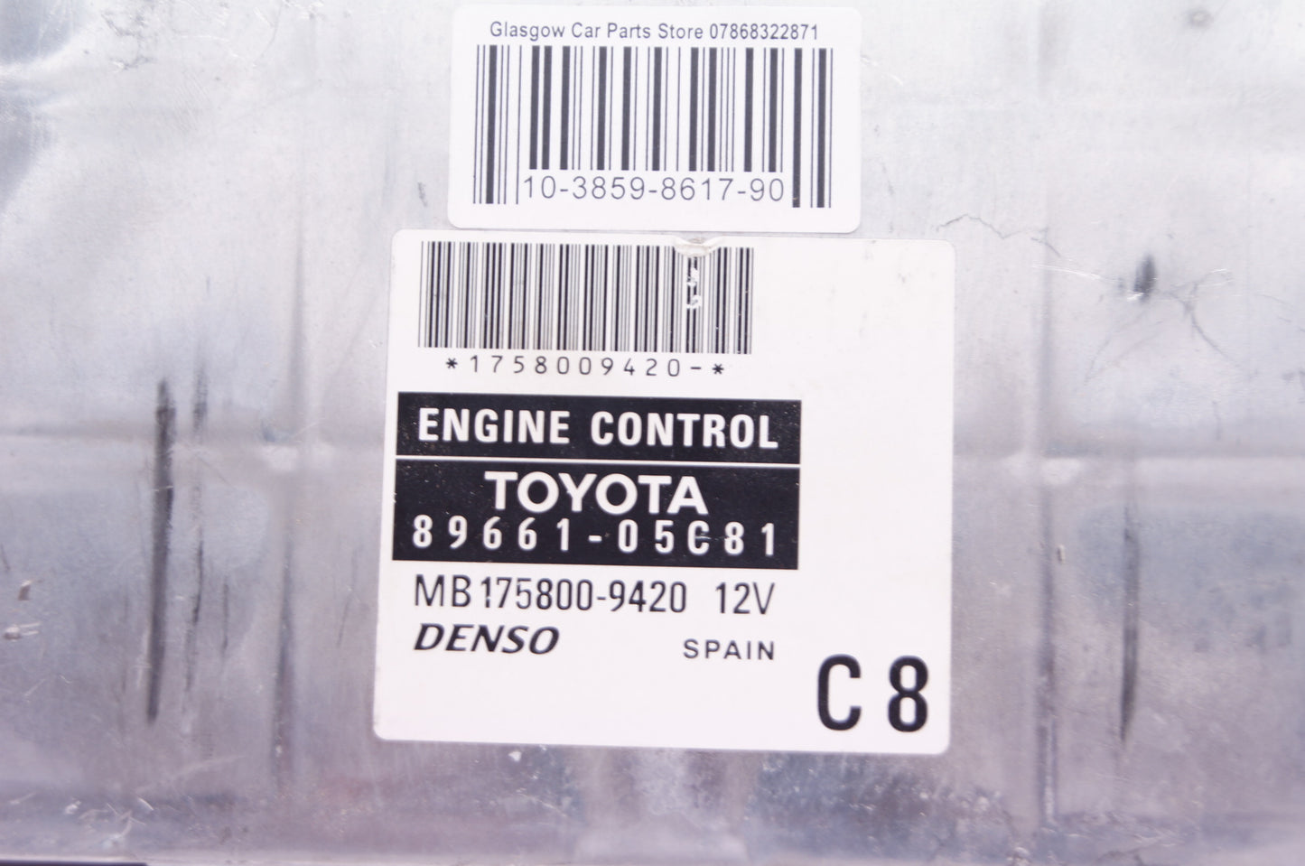 ecu TOYOTA AVENSIS 03-08 2.2 D4D DIESEL ENGINE ECU 89661-05C81 - Glasgow Car Parts Store