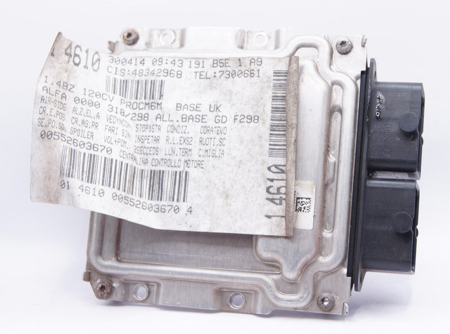 ALFA ROMEO Giulietta  10-19 ECU Engine Control 0261S09310 55260367 - Glasgow Car Parts Store