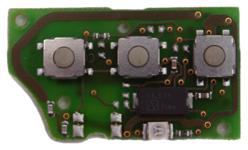 VW GOLF MK5 / JETTA / TOURAN 3 Button Key Circuit Board - 1K0 959 753 G Tested - Glasgow Car Parts Store