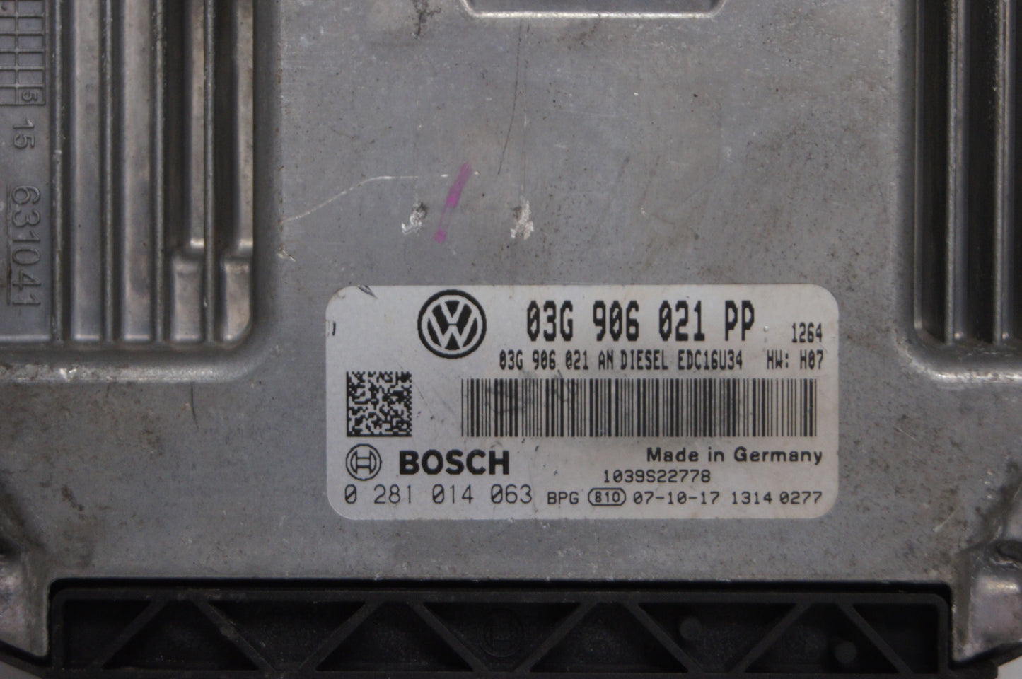 VW GOLF 2.0 TDI BKD ECU PLUG & PLAY IMMO OFF 03G906021PP 0281014063