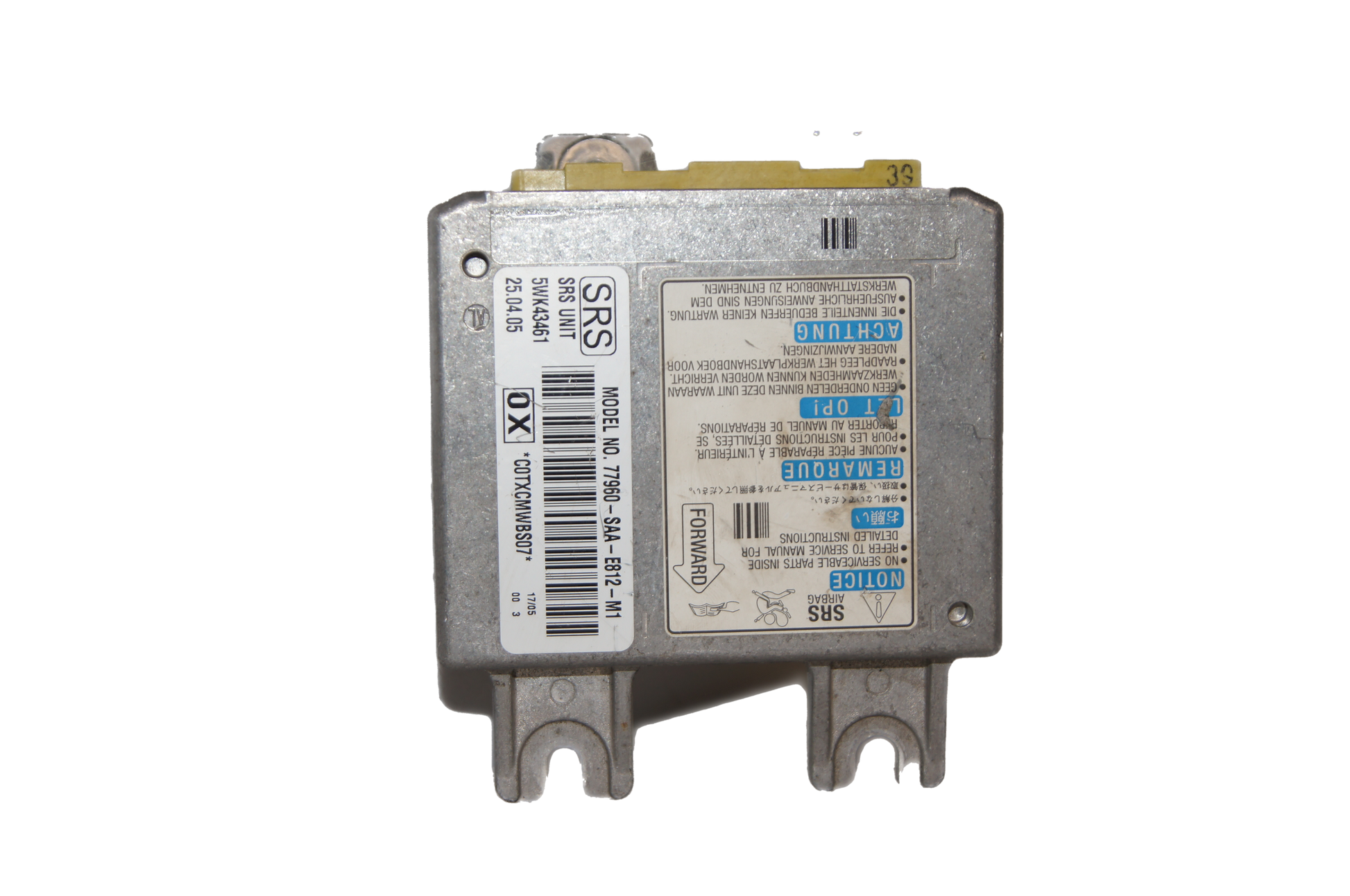 Airbag steuergerät SRS / ECU airbag HONDA Jazz 77960-SAA-E812-M1 5WK43461 - Glasgow Car Parts Store