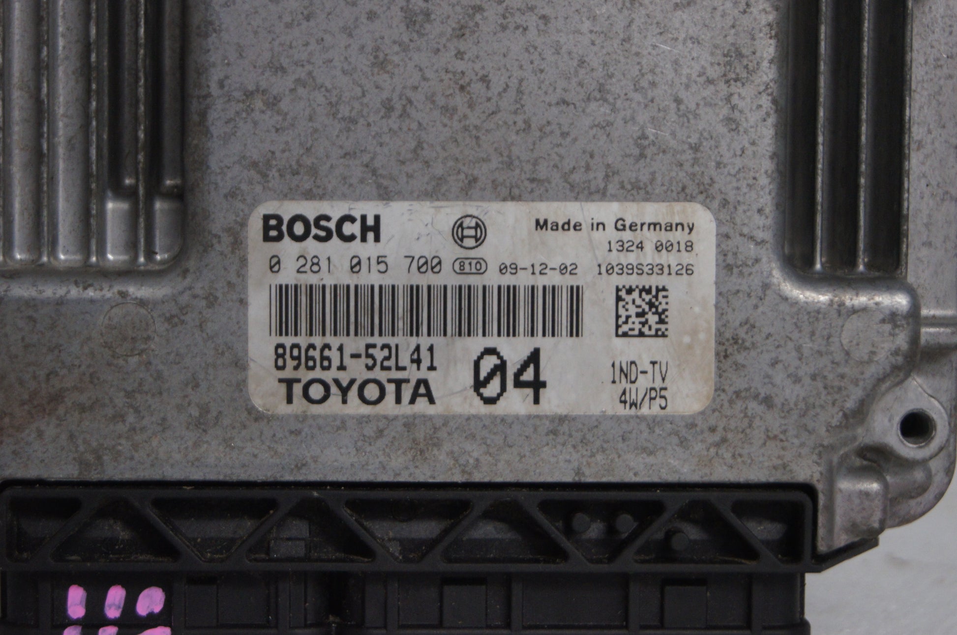 ECU Toyota Urban Cruiser 1.4 D4D Engine Ecu 0281015700 89661-52L41 - Glasgow Car Parts Store