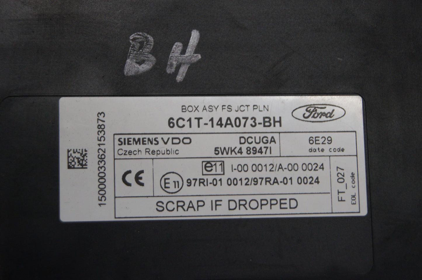 FORD Transit Body Control Module    6C1T-14A073-BH - Glasgow Car Parts Store