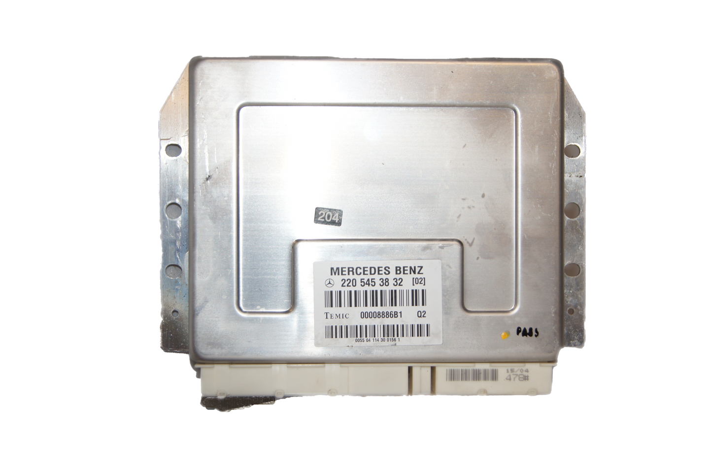 MERCEDES S CLASS W220 FACELIFT AIRMATIC SUSPENSION ECU 2205453832 TEMIC - Glasgow Car Parts Store