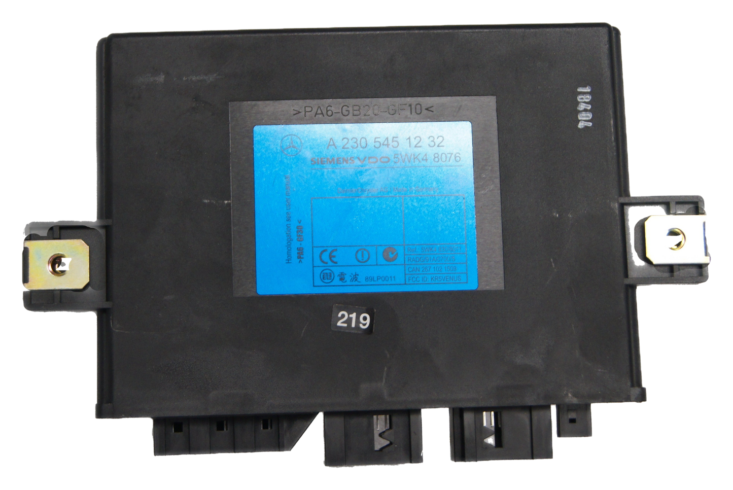 MERCEDES SL500 R230 Steuergeraet Keyless Go A2305451232  SIEMENS VDO - Glasgow Car Parts Store