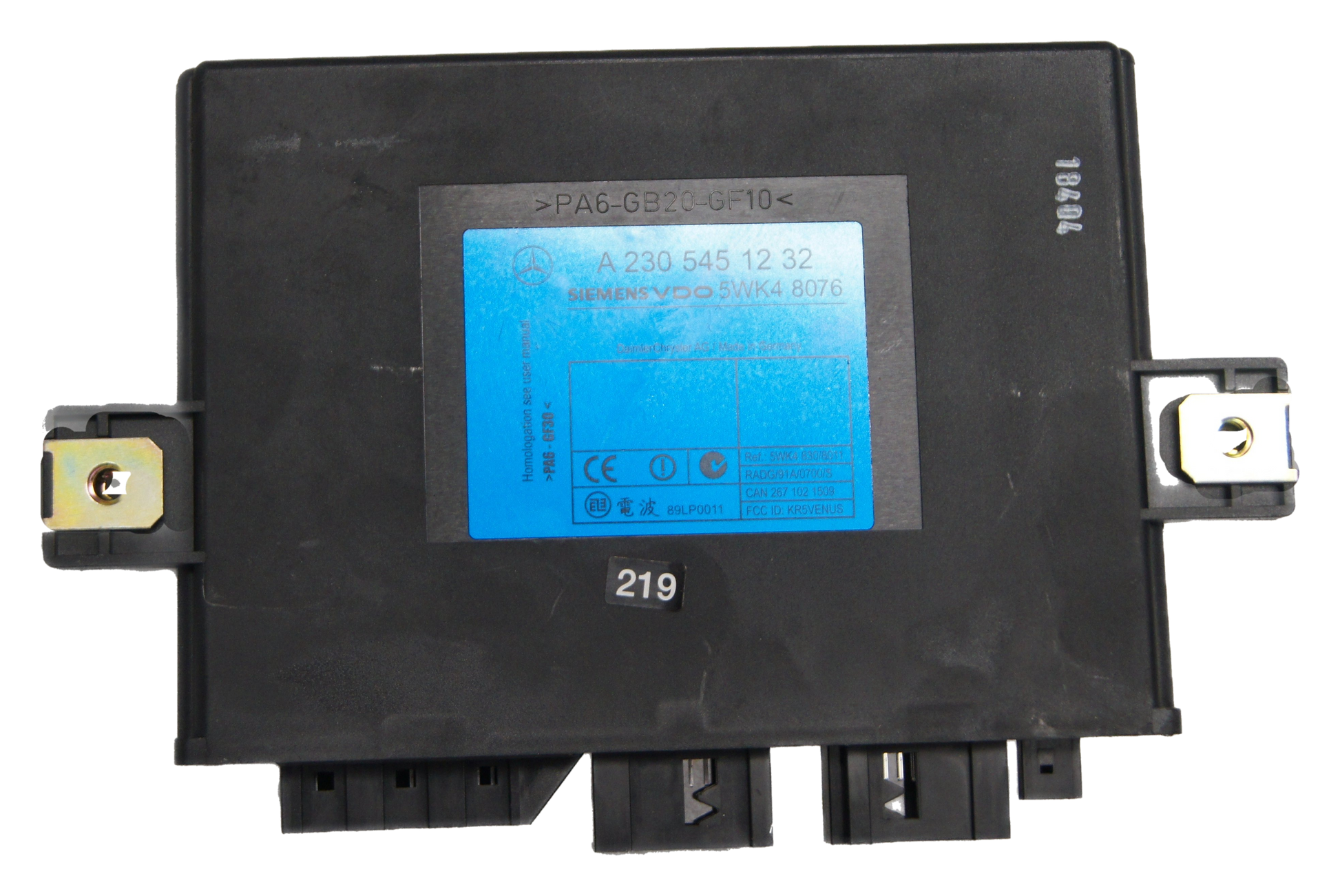 MERCEDES SL500 R230 Steuergeraet Keyless Go A2305451232  SIEMENS VDO - Glasgow Car Parts Store