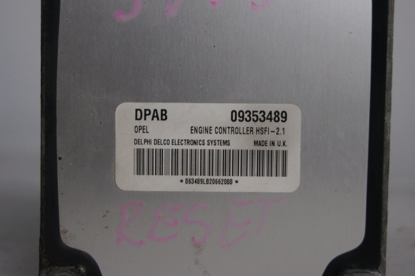 VAUXHALL OPEL MK4 1.6 16V ECU 09353489 DPAB RESET - Glasgow Car Parts Store