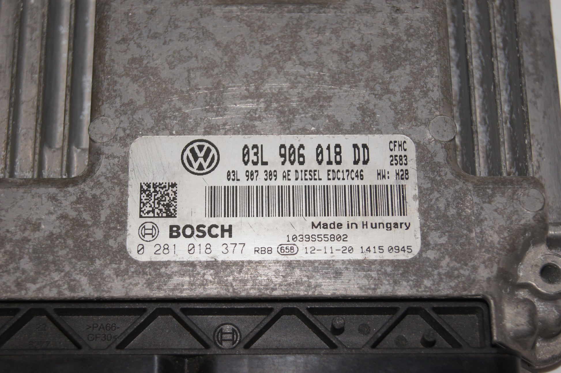 ECU VW CADDY 2.0TDI   03L906018DD 0281018377 - Glasgow Car Parts Store