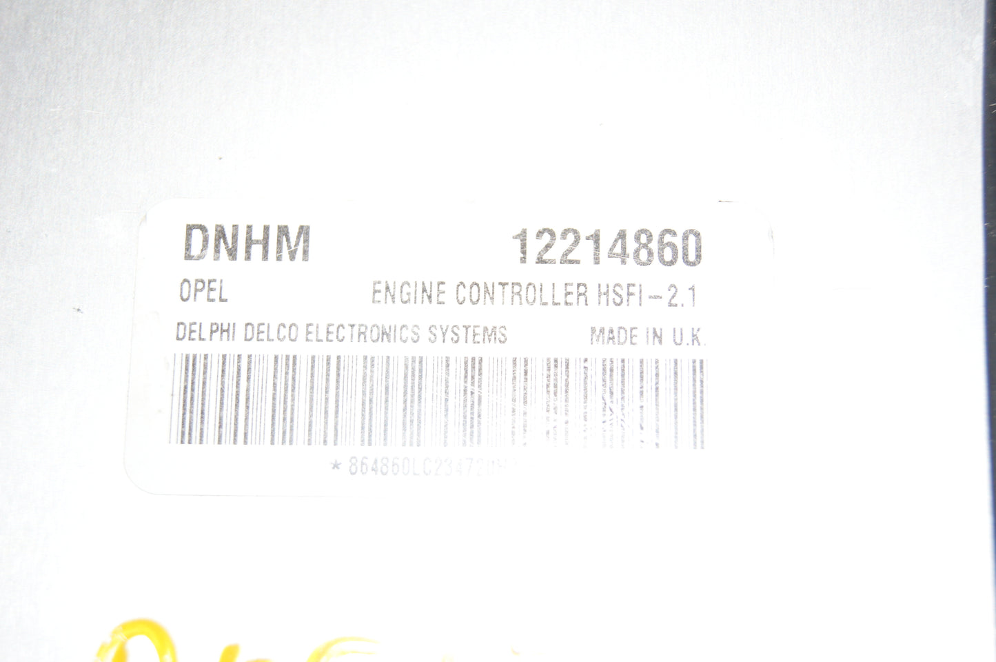 DNHM 12314860 Vauxhall Astra 1.6 ECU HSFI - 2.1 - Glasgow Car Parts Store
