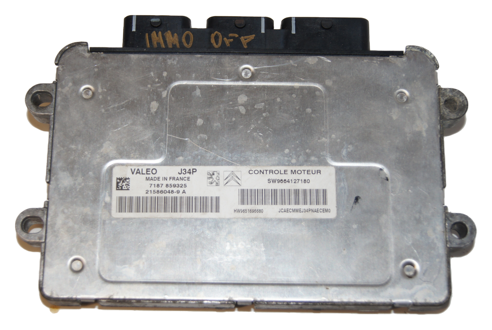 ECU VALEO  J34P SW9664127180 IMMO OFF - Glasgow Car Parts Store