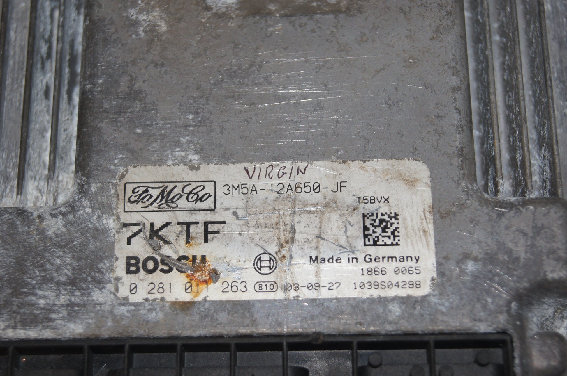ENGINE CONTROL ECU FORD 0281011263 RESET -VIRGIN - Glasgow Car Parts Store
