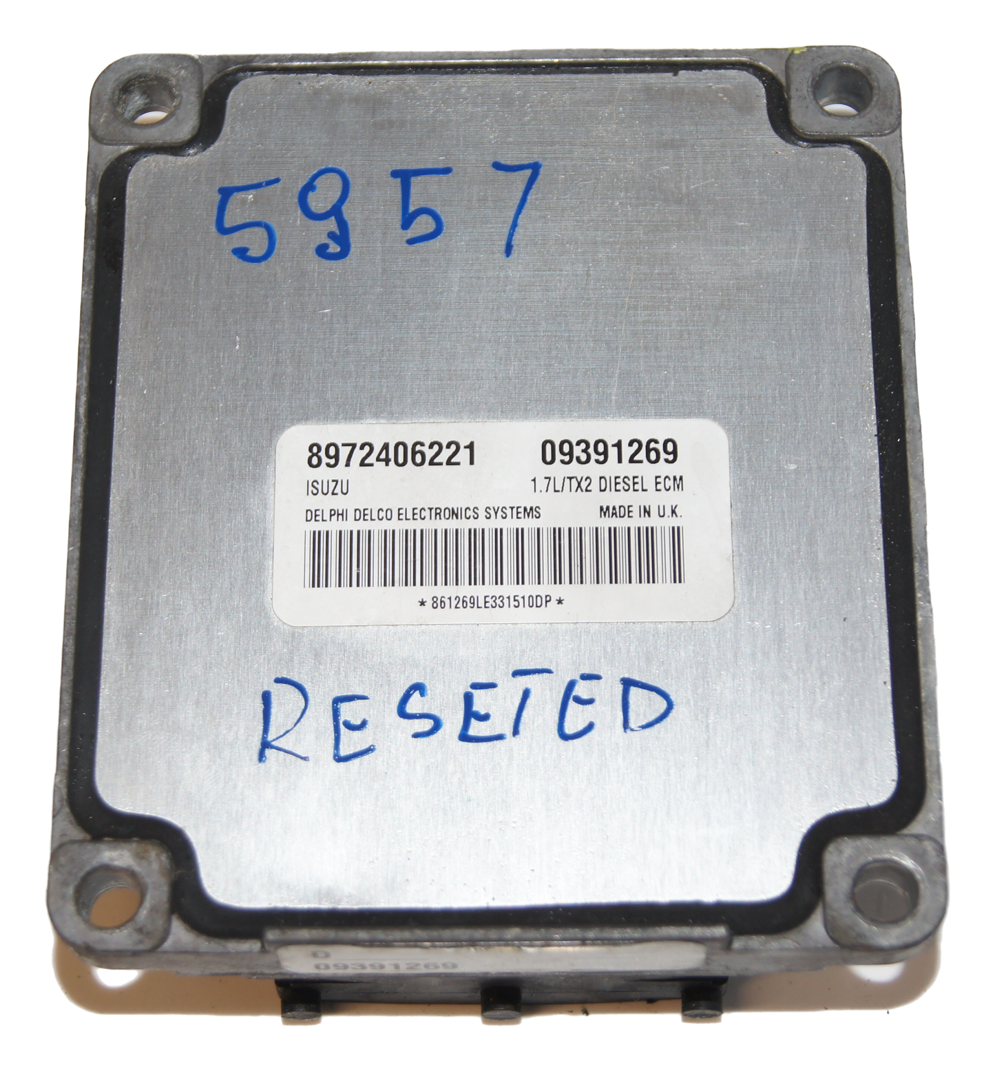 Opel Vauxhall  Corsa Astra Meriva 1.7 ECM ECU 09391269 8972406221 RESET - Glasgow Car Parts Store