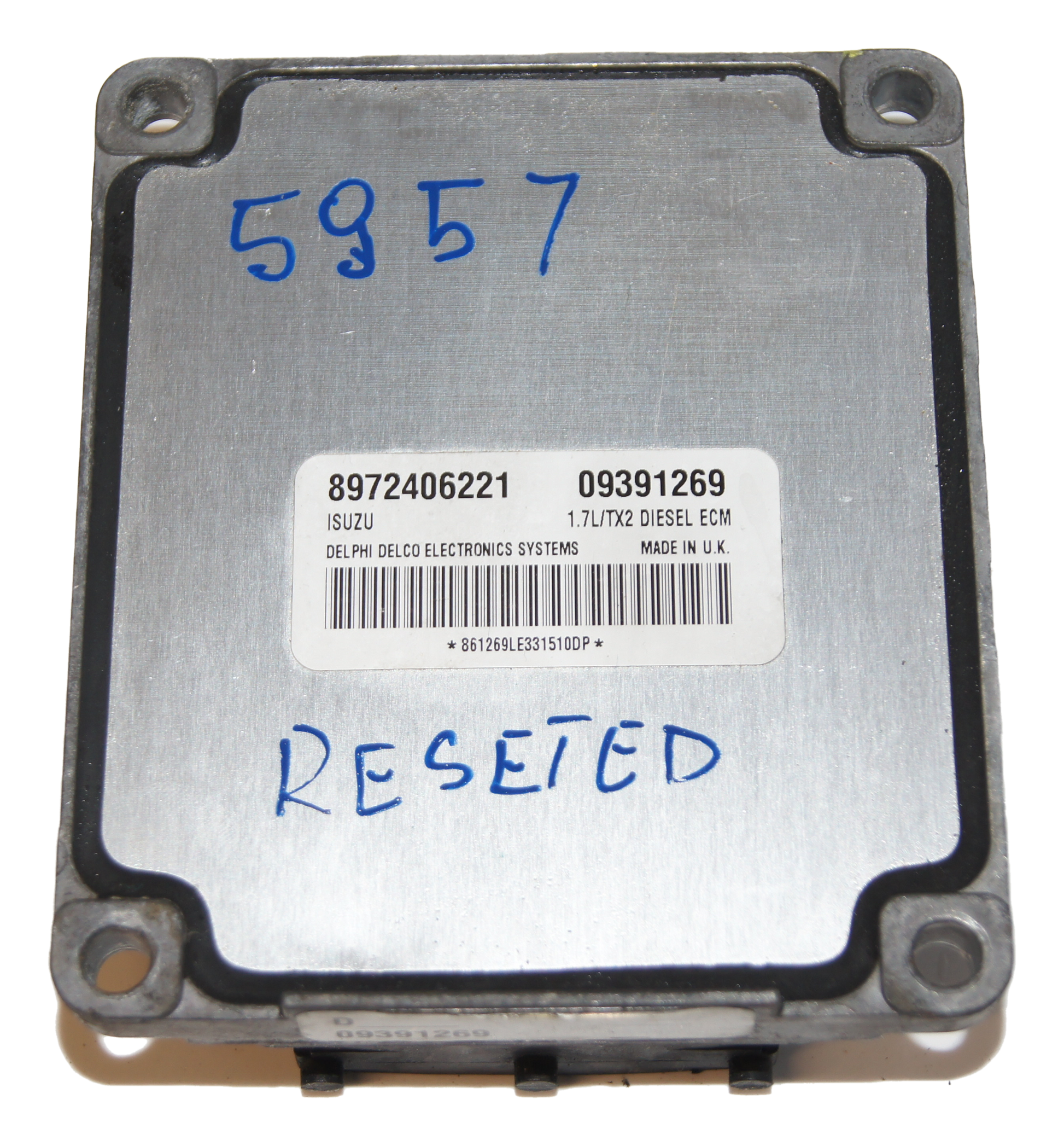 Opel Vauxhall  Corsa Astra Meriva 1.7 ECM ECU 09391269 8972406221 RESET - Glasgow Car Parts Store