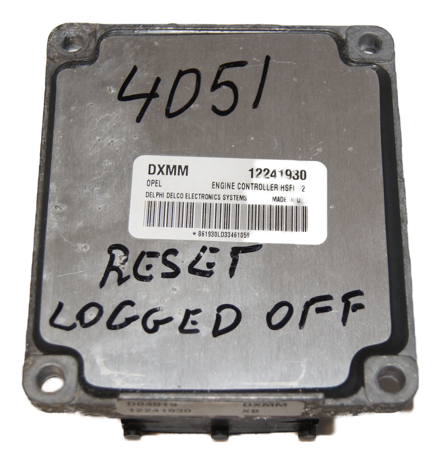 Vauxhall HSFI- 2.1 ECU 12241930 DXMM .RESET (VIRGIN) - Glasgow Car Parts Store