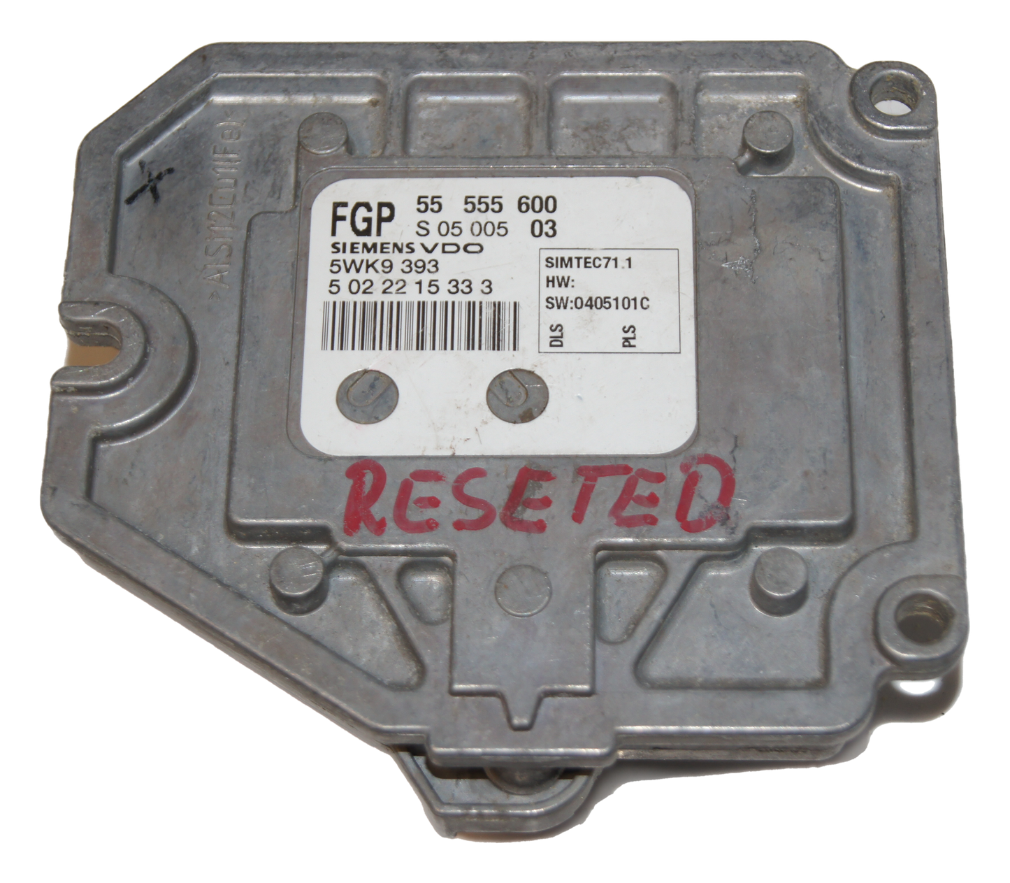 55555600 VAUXHALL ECU OPEL 5WK9 393 Z18XE 16. RESET. VIRGIN