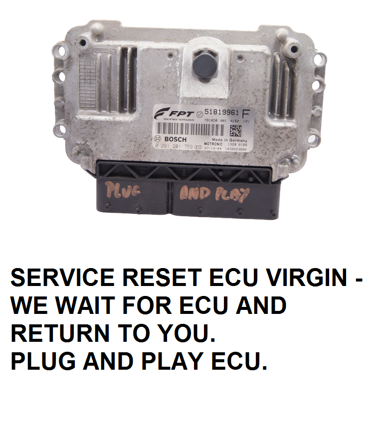 Ecu engine control unit Fiat 500 0261201759 51819961F Plug and Play
