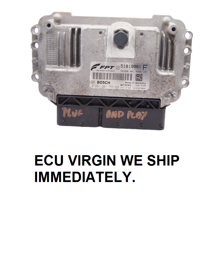 Ecu engine control unit Fiat 500  0261201759 51819961F Plug and Play - Glasgow Car Parts Store