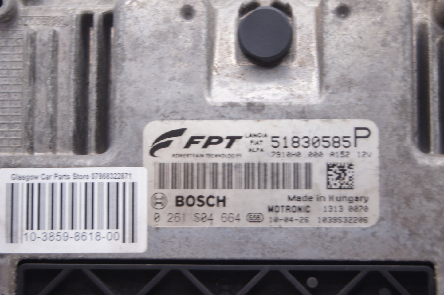 ECU ENGINE ALFA ROMEO MITO 51830585P 0261S04664 PLUG & PLAY - Glasgow Car Parts Store