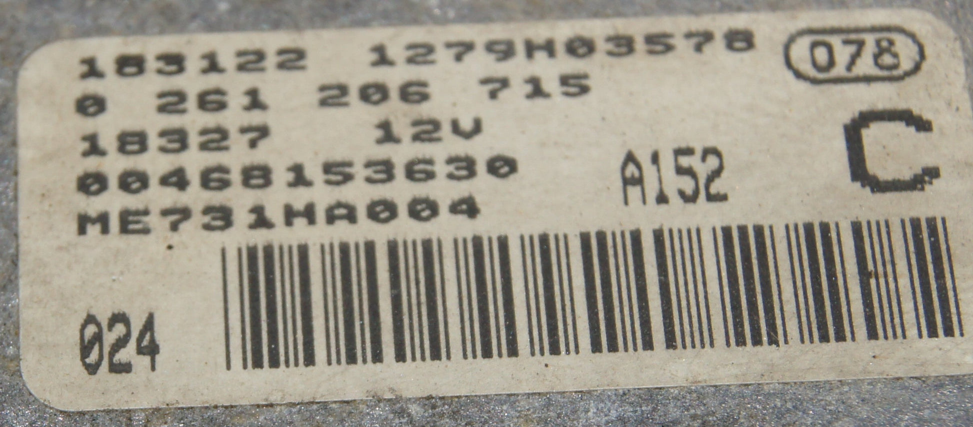 ECU FIAT ALFA ROMEO 0261206715 VIRGIN ECU - Glasgow Car Parts Store