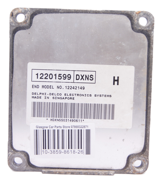 12201599 DXNS Vauxhall Daewoo Astra Corsa Combo Vectra Engine ECU 12242149. - Glasgow Car Parts Store