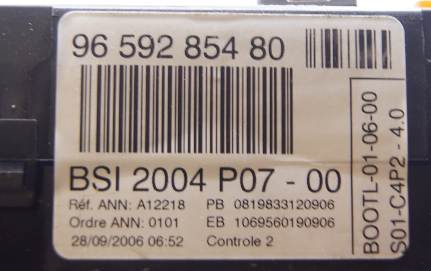 PEUGEOT CITROEN BSI ECU 9659285480 PLUG AND PLAY - Glasgow Car Parts Store