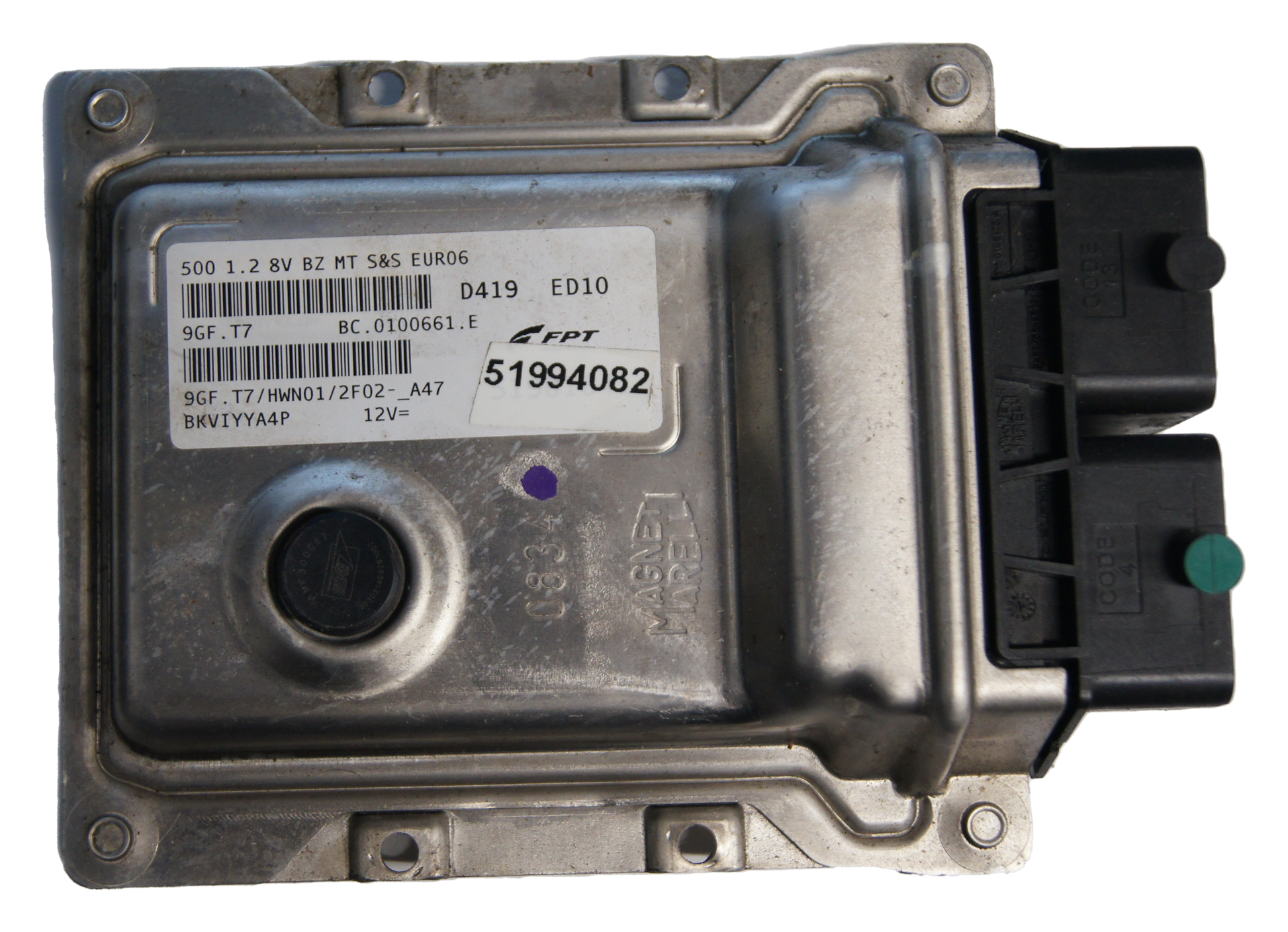 Fiat 500  1.2 Petrol - ECU Engine Control Unit - 51994082 PLUG AND PLAY - Glasgow Car Parts Store