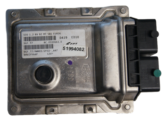 Fiat 500  1.2 Petrol - ECU Engine Control Unit - 51994082 PLUG AND PLAY - Glasgow Car Parts Store