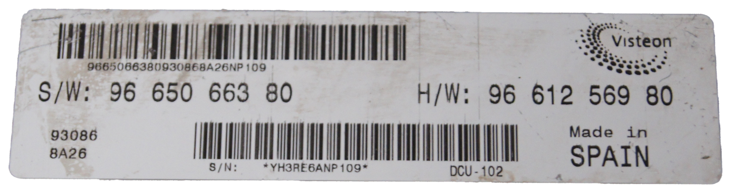 PLUG AND PLAY ECU  BOXER JUMPER DUCATO 9665066380, 9661256980 - Glasgow Car Parts Store