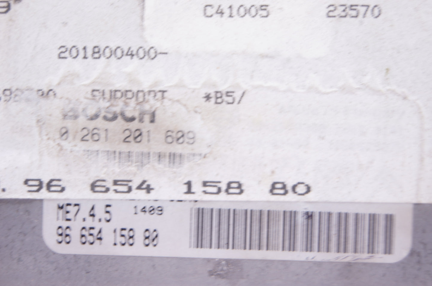 9665415880 0261201609 ECU BOSCH CITROEN PEUGEOT. VIRGIN PLUG AND PLAY